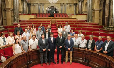 Consell d'Alcaldes de l'Alt Urgell al Parlament de Catalunya (Foto: CCAU)
