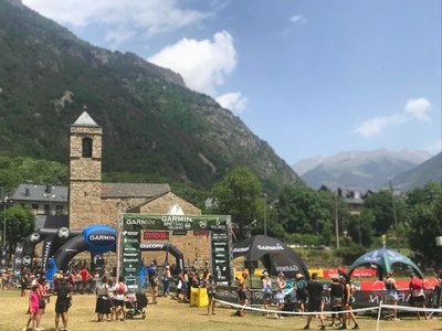 Punt de sortida i arribada d'un esdeveniment esportiu a l'Alta Ribagorça (Foto cedida a l'ACN pel CCAR)