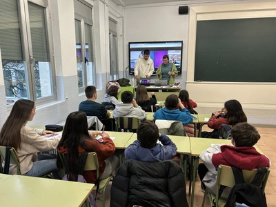 Una aula d'un centre educatiu de la Seu d'Urgell (Foto: arxiu)