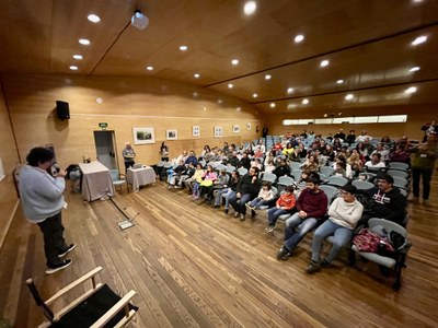 Sessió del CurtÀneu adreçada a famílies, a Món Natura Pirineus (Foto: CurtÀneu)