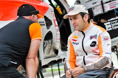 Isidre Esteve, a la 8a etapa del Dakar 2018 (Repsol Rally Team)