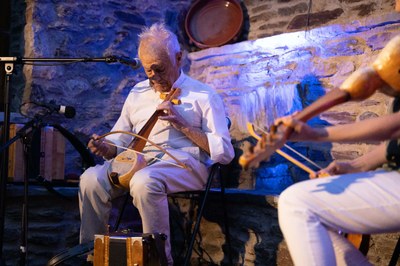 Actuació d'Artur Blasco al Dansàneu 2023, a Esterri d'Àneu (Foto: Dansàneu)
