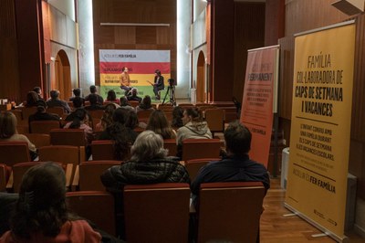 Presentació a la Seu d'Urgell de la campanya ' Acollir és fer família' (Foto: Departament Drets Socials)