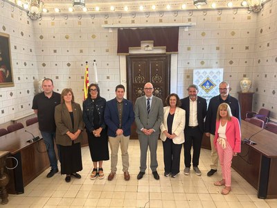 Recepció al conseller Raúl Moreno a l'Ajuntament de la Seu d'Urgell