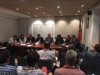 Josep Rull, al Consell d'Alcaldes del Pallars Sobirà (TES)