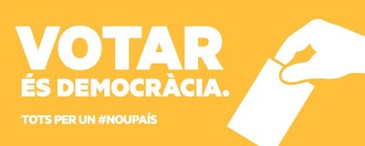ERC - Logo 'Votar és democràcia'