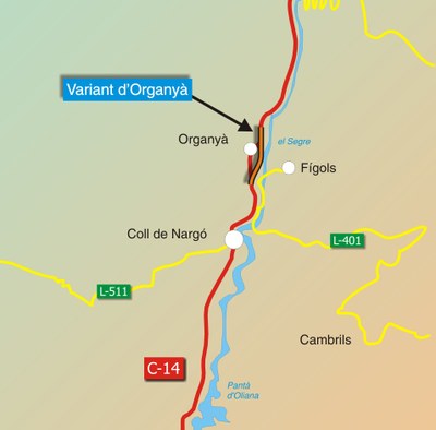 Organyà - Variant plànol