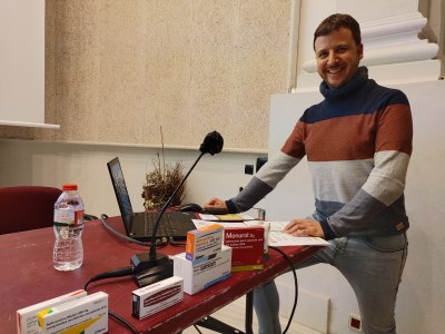 Joan Lluís Purgimon a la conferència del GRC (Foto: Francesc Esteban)