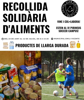 Recollida d'aliments del FC Pirineus