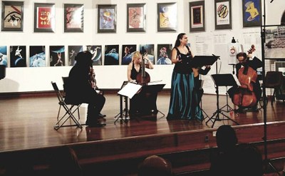 Núria Rial amb l'Academia del Piacere, a la Sala de Sant Domènec (Foto: FeMAP)