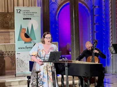 La soprano Marta Mathéu a la inauguració del FeMAP 2023 a la Seu d'Urgell (Foto d'arxiu ACN/Marta Lluvich)