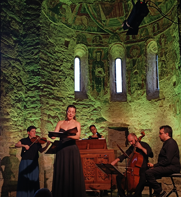 Concert de María Hinojosa & Pérgamo Ensemble a Estamariu (Foto: FeMAP)
