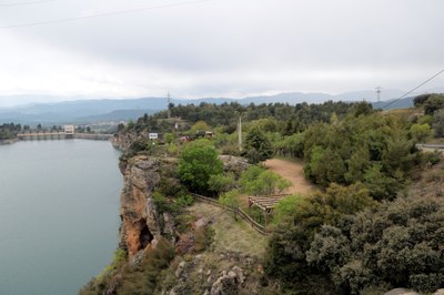 Pla general de l'indret on es realitzaran els concerts del Talarn Music Experience, a tocar del pantà de Sant Antoni a Talarn (Foto: ACN)