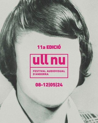 Cartell del Festival Ull Nu 2024 per a joves creadors audiovisuals dels Pirineus
