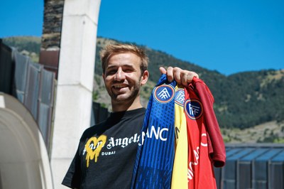 Presentació de Sergi Samper com a jugador del Futbol Club Andorra (Foto: FC Andorra)