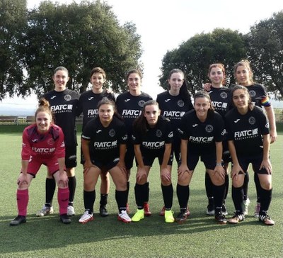 Alineació del Futbol Club Pirineus en el primer partit oficial, a Moià (17.10.2021)