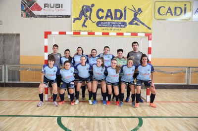 L'Atlètic Club La Seu femení, en el seu primer partit oficial (Foto: Pere Pintat)