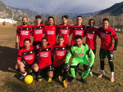 Alineació del Nargó contra el Sant Guim (Foto: CF Coll de Nargó)