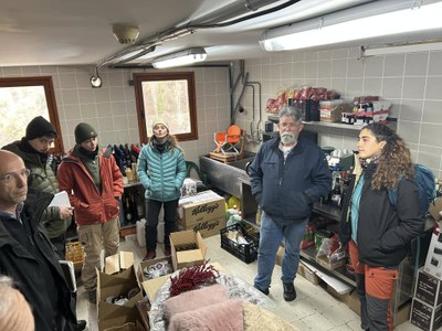 Espai del futur obrador làctic compartit a Estamariu 