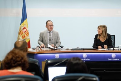 Anunci de la suspensió transitòria de les autoritzacions d'inversió estrangera en immobles (Foto: Govern d'Andorra)