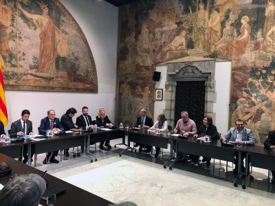 Reunió del Consell d'Alcaldes del Pallar Sobirà amb Quim Torra (Foto: ACN)