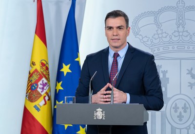 Pedro Sánchez en la roda de premsa (Foto: ACN)
