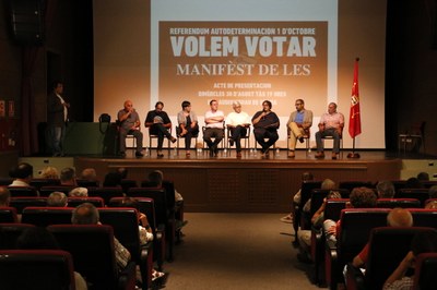 Presentació del 'Manifest de Les' (Foto: ACN)