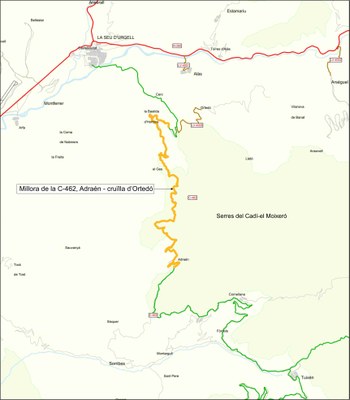 Primera fase de millora de la carretera C-462 (TES)