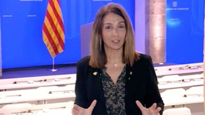 Intervenció de Meritxell Budó (Foto: Govern)