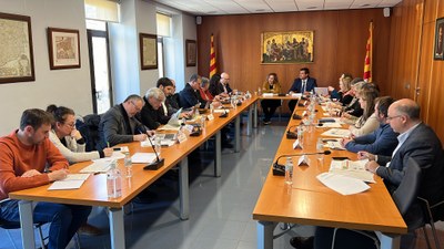 Reunió del Consell Rector de l'IDAPA, a l'edifici del Consell Comarcal de la Cerdanya (Foto: ACN)
