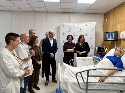 Demostració d'un exercici de simulació al Campus Pirineus de la UdL a Tremp, que aquest dijous ha fet la inauguració oficial del curs (Foto: UdL)