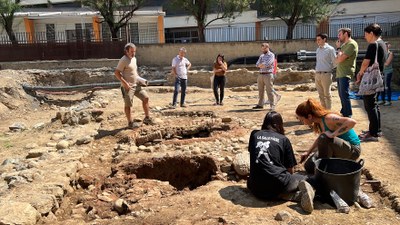 Excavació al jaciment de Les Monges de la Seu d'Urgell (Foto: ACN/Albert Lijarcio)
