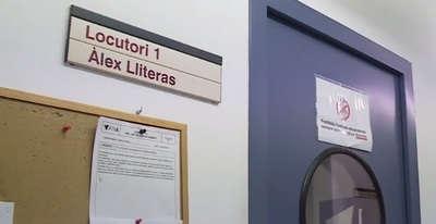 Estudi Àlex Lliteras, a les instal·lacions de Ràdio Nacional d'Andorra (Imatge: RTVA)