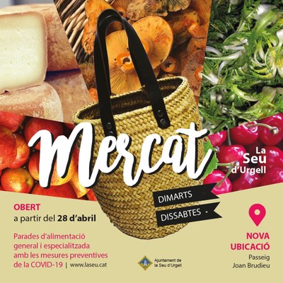 Mercat setmanal a la Seu durant l'estat d'alarma