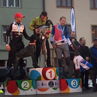 Víctor Carrasco, campió d'Europa de bikejoring (FCEH)