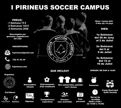 Primera edició del Pirineus Soccer Campus