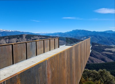 El nou mirador elevat del Port del Cantó, que s'estrenarà properament (Foto: ACN)
