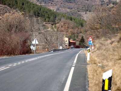 Ubicació del radar de la N-260 al Pont de Bar