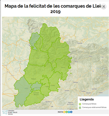 'Mapa de felicitat' de la demarcació de Lleida (UdL)