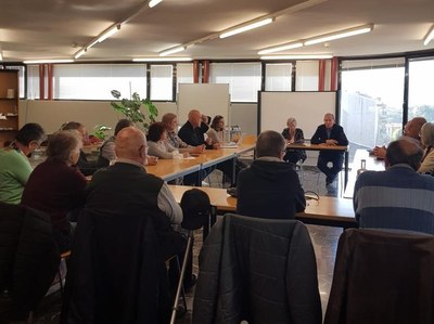 Reunió per a l'elaboració del Pla Comarcal d'Envelliment del Pallars Jussà (Foto: Consell Comarcal del Pallars Jussà)