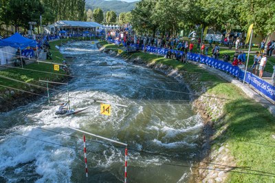 El Parc Olímpic del Segre, durant els Campionats del Món 2019 d'eslàlom