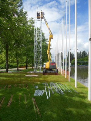 Rocòdrom - Construcció al Parc del Segre