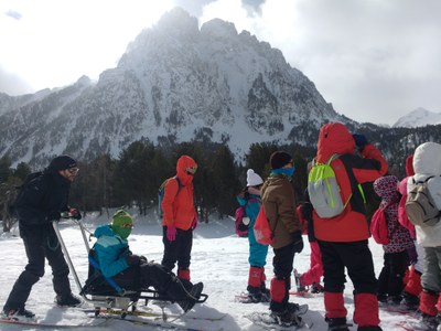 Visita al parc d'Aigüestortes per part d'alumnes amb mobilitat reduïda