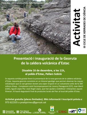 Presentació de la nova georuta a la caldera volcànica d'Estac 