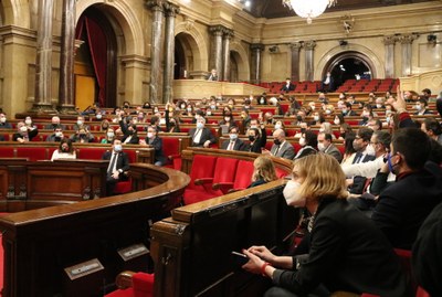 Ple del Parlament de Catalunya, aquest dimecres (Foto: ACN)