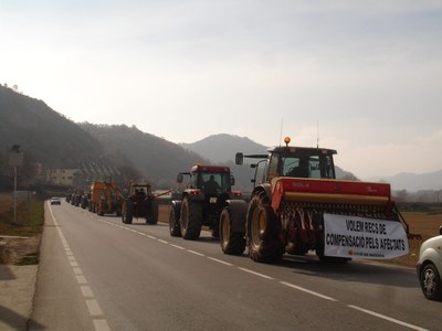 Tractorada a Oliana