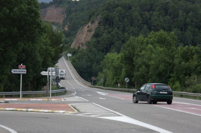 La cruïlla de les carreteres C-14 i C-26, a Bassella (ACN / arxiu)