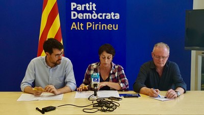Albert Batalla, Mayte Rivero i Jesús Fierro (Foto: PDeCAT)