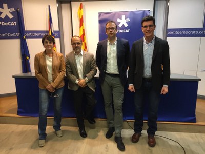Mayte Rivero, Carles Campuzano, Marc Solsona i Toni Postius
