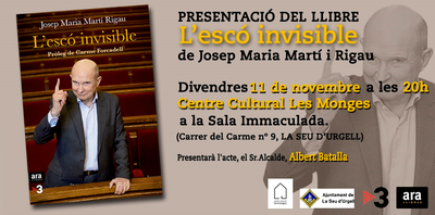 Presentació del llibre 'L'escó invisible' a la Seu